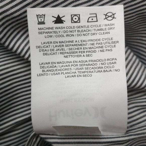 Hurley Men's Size XL Rust w/ Striped Lining Zipper & Snap Closure Jacket w/ Hood - Picture 5 of 12